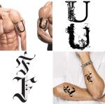 Ordershock Waterproof FU Name Letter Temporary Body Tattoo (Pack of 2)