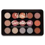 Glam21 Sensational 15 Colour Eyeshadow Palette-Unique Combination of Mattes & Shimmers-14g,Shade-03