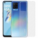 Kite Digital Oppo A54 Back Screen Protective Film Carbon Fiber Skin Transparent Screen Guard Sticker (Pack of 3)