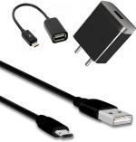 Webilla Wall Charger Accessory Combo For Xiaomi Redmi Note 3 (Black)
