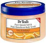 Dr Teal'S Pink Himalayan Salt Body Scrub Glow And Radiance With Citrus Essential Oils, 454 G