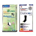 Vringra Aloe Sports + Dr Oxyn Silver Diabetic Care Socks For Men & Women - Diabetic Socks - Pain Relief Socks (Pack of 2)