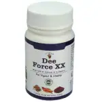DEE INDIA HERBALS Ayurvedic Natural Dee Force XX Capsules - For Vigour, Vitality, To Boost Strength, Stamina & energy, Better Pysical Peformance, Antioxidant Power (30, Pack of 1)