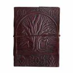 pranjals house Brown Leather Handcrafted Diary 100 Pages