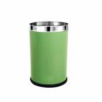OPR Stainless Steel Color Dustbin| Color Open Waste Bin, Trash can for Home, Kitchen, Office, Bedroom, Bathroom (10 Liters, Green)