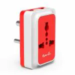 Fybros Sliq 3 Pin Multi Plug Socket | Travel Socket Adaptor