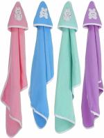 JARS Collections Set of 4 baby Hooded Blanket