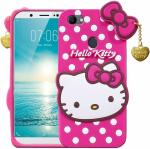 Mintak Vivo V7 Plus Pink and White Silicon Scratch Resistant Mobile Back Cover
