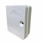 Multy Byte POE PVC Box Network Enclosure - Network Cabinet BoxRustproof PVC Rack with Power Sockets for Secure Device Storage- Compact & Organized Storage Solution for PoE Switch, Server, Mini PC