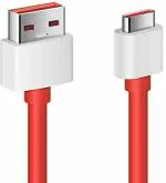 maxxcen Type C 6 A 1 m 6A USB TYPE C SUPER FAST/A5/DASH/VOOC DATA CABLE ONLY (Compatible with ALL C TYPE MOBILE PHONE CHARGER CABLE, Red, One Cable)