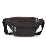 CIMONI Genuine Leather Stylish Fancy Design Hiking Zip Pouch Document Money Phone Sport Chest and Waist Bag for Men