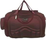 FEDRA Red Polyester Travel Duffel Bag with Wheels - 60 L