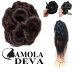 CAMOLA DEVA FANCY JUDA BUN NATURAL BROWN COLOR (PUNJA)