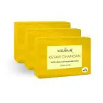 VEDANUM Kesar Chandan Natural Glow Soap 75 g (Pack of 3)