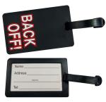 Shining Zon Luggage Identification Tags for Bags,Backpacks and Suitcase with Funny Quote Messages (Pack Of 1 Black)