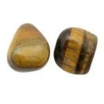 Astroghar Brown Natural Tiger Eye Crystal Tumbled Stones Mix Sizes For Reiki Healing (2 Pcs)
