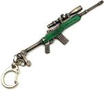 Blue Aura Ewave Green Metal Pubg Mini 14 Cal Real 3D Body Mini 14 Cal Gun 120Mm Length Locking Key Chain