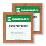 MyOwnGarden Cocopeat 5kg Block Pack of 2 for Kitchen & Terrace Garden - Expends Upto 75Ltr of Cocopeat Powder
