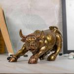 Wall Street Bull Replica - Resin Showpiece for Home Decor, 9 Inches