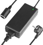 Crevizon Ac To Dc Converter 12V 5A 60W, 100V-240V To 12V Power Supply Adapter Car Cigarette Lighter Socket -Black