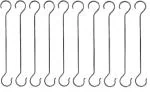 Anee - Kee Heavy Duty 15 inch Multipurpose S Hook/Extention Hook for Hanging Plant/Tree Branch/Bird Feeder/Pots and Pans Closet Garden Pergola Indoor/Outdoor (Pack of 12 )