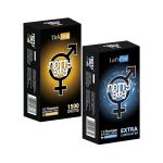 NottyBoy Intense Extra Lubricated and 1500 Super Dots Condoms - 20 Pieces