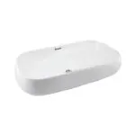 PARRYWARE QUAD Series Table Top WASH BASIN (White) | 720x420x145mm, Rectangle | Ceramic Basin/Sink for Bathroom, Living Room | Table / Counter Top | C897846
