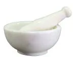 Rathore handicrafts White Marble Mortar and Pestle Set 4 inch