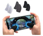 Tech Gear Anti-Slip Thumb Sleeve, Slip-Proof Sweat-Proof Professional Touch Screen Thumbs Finger Sleeve for All Mobile Phone Game Gaming Gloves (3 Pair) (Multi-Coloured)