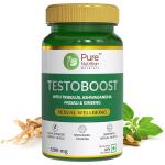 Pure Nutrition Testoboost For Muscle Gain, Stamina, Strength and Performance - 60 Veg Tablets
