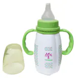 MINI TREE Handle FEEDING BOTTLE, 3+ Months Baby Feeder, 100% BPA Free, PP | Green | 150 ML