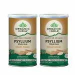 Organic India Psyllium Whole Husk 100g Can Pack of 2