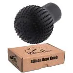 WolkomHome Car Accessories Gear Knob Cover Silicone Gear Shift Knob Cover Round Shape Nonslip Universal for All Round Shape Car Gear Color Black