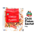 CANEEN Chilli Flakes seasoning Sachet 0.7g, for Pizza, Pasta, Italian Flavours | Pack of 200 pcs