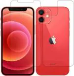 ISHANGEL Front and Back Screen Guard for apple iphone 12 mini, Gorilla Hammer Proof, flexible fiber unbreakable Screen Protector, [Not a Tempered Glass] (Pack of 2)