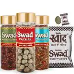 Swad Mukhwas & Candy Combo (Calcutta Paan,Anardana,Mumbaiya Mix,25 Candies Pack)4 Units