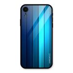 COVERS CART - Blue Hues Glass Back Case for iPhone XR