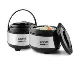 Uninox Stainless Steel Exxaro Thermo waver Casseroles Hot Pot Roti/ Chapatti Box 1500 ml(2 pcs)