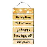 Random Motivational Quotes MDF Wooden Wall Hangings For Home|Office|Bedroom|Living Room|Gift, Wall Decoration, -Set of 6 (Multicolour,30 Cm X 60 Cm )