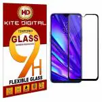Kite Digital Oppo REALME 5 PRO Black 5D/6D/11D Premium Tempered Glass Screen Protector Slim 9H Hard 2.5D (Pack of 2)