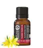 Holy Natural Ylang Ylang Essential Oil 15ml (with Dropper Plug), Undiluted Therapeutic Grade, Best For Skin Moisture, Controls Acne, Strengthen Hair Roots, Control Hair Fall, and Aromatherapy.