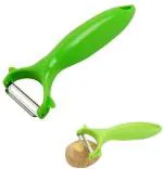 See Inside Kitchen Stainless Steel Vegetable and Fruit Peeler Y Shaped Peeler (Green)