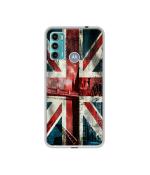 Casotec London Flag wallpaper Design Printed Silicon Soft TPU Back Case Cover for Motorola Moto G60 / G40 Fusion