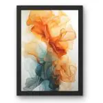 ZIG ZAG Elevate Your Space with Stunning Resin Art Laminated Art Painting Wall Art in Black Frame A4 size | Wall Art For Living Room Bedroom Dining Room Modern Picture Frame (Abstract)