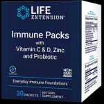 Life Extension Immune Packs with Vitamin C & D Zinc and Probiotic 30 Packets