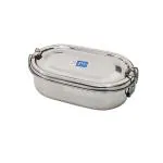JVL Stainless Steel Small Capsule Single Layer Tiffin Box With Inner Plate