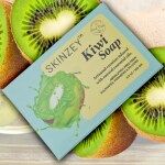 SKINZEY NATURAL Handmade Kiwi Soap Bar For Nourishing Skin - 100gm