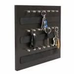 ADA Handicraft A Trendy Luxury Decorative Premium MDF Wooden Hand Crafted 21 Hook Key Holder - Dark Brown