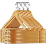 ROCKFIELD Solid Wooden Hangers Wood Finished Hangers with Non-Slip Suit Hangers Coat Hangers Natural Finish Solid Clothes Hangers with 360 Swivel Hook for Dress Shirts Jackets Pants (56)