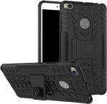 Accessories Kart Mi Max 2 Black Plastic, Polycarbonate Shockproof Kickstand Back Case Cover